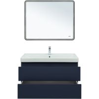 Тумба под раковину Aquanet Вега 2.0 100 подвесная Маренго арт-337945 — фото 7, Тумбы под раковину