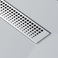 Душевой лоток AM.PM MasterFlow 70 с решеткой Хром матовый Cut Gradient арт-W01SC-P11-070-01SB — фото 12, Душевые лотки