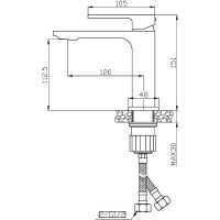 Товар: Смеситель для раковины Orange Lutz Черный арт-M04-021b - фото 9 Смеситель для раковины Orange Lutz Черный арт-M04-021b — фото 9, Смесители для раковины