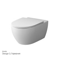 Унитаз AM.PM Awe подвесной с сиденьем Микролифт арт-C111700SC — фото 12, Подвесные унитазы