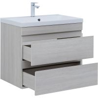 Тумба под раковину Aquanet Нота New 75 подвесная Дуб холден арт-334204 — фото 5, Тумбы под раковину