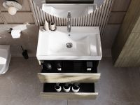 Тумба под раковину Roca Ona 80 подвесная Темный вяз арт-A857630511 — фото 7, Тумбы под раковину