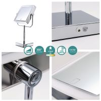 Косметическое зеркало Ridder Snow White с подсветкой с увеличением Хром арт-О3210500 — фото 6, Косметические зеркала