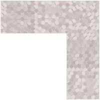 Зеркало Evoform Definite 116х66 в багетной раме - Соты алюминий 70 мм арт-BY 3211 — фото 3, Зеркала в ванную комнату