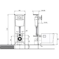 Комплект унитаза с инсталляцией Santek Нео с сиденьем Микролифт и Белой клавишей смыва арт-1WH501758 — фото 9, Комплекты унитаз + инсталляция