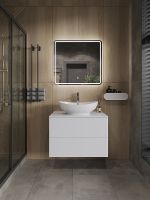 Тумба с раковиной Orange Otto 75 Белая арт-Ot-75TuMDF+G56 — фото 4, Тумбы с раковиной