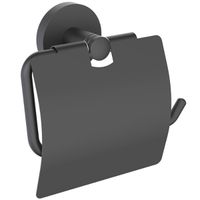 Держатель туалетной бумаги Timo Saona с крышкой Черный арт-13042/03 — фото 1, Держатели туалетной бумаги