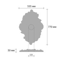 Розетка потолочная Decomaster 535x770x50 мм арт-DR 18A — фото 2, Розетки потолочные