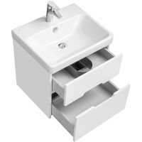 Тумба под раковину Aquaton Оливия 55 подвесная Белая матовая арт-1A254201OL010 — фото 3, Тумбы под раковину