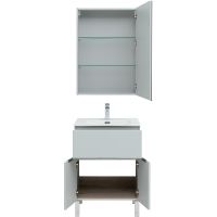 Комплект мебели для ванной Aquanet Алвита New 60 Серый матовый арт-274530 — фото 5, Комплекты мебели для ванной