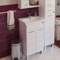 Тумба под раковину СанТа Омега 50 Белая арт-207001 — фото 4, Тумбы под раковину