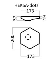 Гипсовая 3д панель Artpole Elementary Heksa-dots 173x200 мм арт-E-0006 — фото 6, Гипсовые 3Д панели
