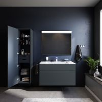 Шкаф пенал AM.PM Inspire V2.0 40 Графит матовый арт-M50ACHX0406GM — фото 3, Пеналы для ванной комнаты