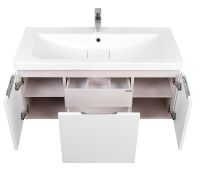 Тумба под раковину Aquaton Шерилл 105 подвесная Белая арт-1A206301SH010 — фото 4, Тумбы под раковину