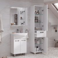 Шкаф пенал Volna Joli 40 Белый арт-pnJOLI40-01 — фото 8, Пеналы для ванной комнаты