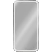 Зеркальный шкаф Reflection Circle 400х800 R с подсветкой Белый матовый арт-RF2104SR — фото 2, Зеркальные шкафы в ванную