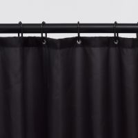 Штора для ванны WasserKRAFT Nau 200х200 Черная арт-SC-77102 — фото 6, Шторы для ванной