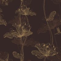 Обои Milassa Ambient Флизелин (1*10,05) Коричневый, Цветы/Птицы арт-AM8 010/4 — фото 1, Обои для стен