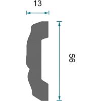 Товар: Молдинг гибкий Перфект 2300x56x13 мм арт-AC233F - фото 2 Молдинг гибкий Перфект 2300x56x13 мм арт-AC233F — фото 2, Молдинги