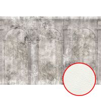 Фреска Ortograf Splendo 31751 Фактура флок FLK Флизелин (4*2,7) Серый, Цветы/Архитектура арт-31751 (флок FLK) — фото 1, Фрески