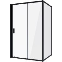 Душевой уголок Niagara Nova 120х80 профиль Черный стекло прозрачное арт-NG-82-12AB-A80B — фото 1, Прямоугольные душевые уголки