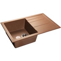 Кухонная мойка GranFest Quadro GF-Q780L Терракот арт-Q-780 L тер. — фото 1, Кухонные мойки