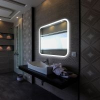 Зеркало Silver Mirrors Стив 92 с подсветкой с сенсорным выключателем и диммером арт-ФР-00000843 — фото 4, Зеркала в ванную комнату