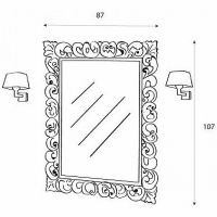 Зеркало Cezares 87 Foglia Oro арт-670/O — фото 4, Зеркала в ванную комнату