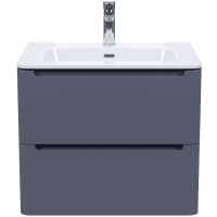 Тумба с раковиной Iddis Edifice 60 подвесная Темно-серая арт-EDI60D0i95K — фото 1, Тумбы с раковиной