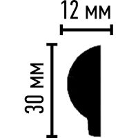 Товар: Молдинг гибкий Decomaster 2400x30x12 мм арт-97101FL - фото 3 Молдинг гибкий Decomaster 2400x30x12 мм арт-97101FL — фото 3, Молдинги