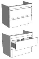 Тумба под раковину Corozo Алабама Z2 80 подвесная Белая арт-SD-00000569 — фото 4, Тумбы под раковину
