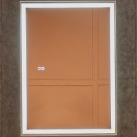 Зеркальный шкаф Silver Mirrors Киото-2 Flip 50 с подсветкой Белый арт-LED-00002681 — фото 1, Зеркальные шкафы в ванную