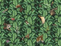 Фреска Ortograf Miracle 33870 Фактура бархат FX Флизелин (3,6*2,7) Зеленый, Листья/Животные арт-33870 (бархат FX) — фото 2, Фрески