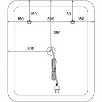 Зеркало Iddis Esper 60 с подсветкой Белое матовое c сенсорным выключателем и диммером арт-ESP6000i98 — фото 10, Зеркала в ванную комнату
