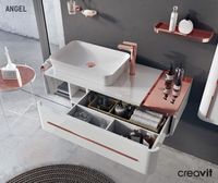 Товар: Тумба с раковиной Creavit Angel 120 AL0120.01.BBR+UL060 подвесная Белая Розовое золото арт-AL0120.01.BBR ЗОЛОТО+UL060 - фото 2 Тумба с раковиной Creavit Angel 120 AL0120.01.BBR+UL060 подвесная Белая Розовое золото арт-AL0120.01.BBR ЗОЛОТО+UL060 — фото 2, Тумбы с раковиной