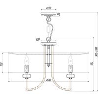 Люстра Maytoni Elegant Roma Кремовая Золото матовое арт-ARM006PL-08G — фото 4, Люстры