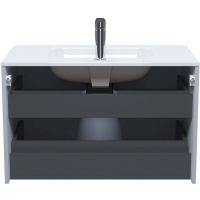 Тумба с раковиной Iddis Edifice 80 подвесная Светло-серая арт-EDI80L0i95K — фото 5, Тумбы с раковиной