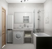 Керамическая плитка Kerama Marazzi Город на воде серый светлый настенная 25х75 см арт-12106R — фото 4, Керамическая плитка