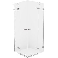 Душевой уголок New Trendy Avexa Chrome 120х90 профиль Хром стекло прозрачное арт-EXK-1536 — фото 1, Прямоугольные душевые уголки