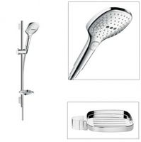 Душевой гарнитур Hansgrohe Raindance Select Е Хром арт-26621000 — фото 2, Душевые гарнитуры на штанге