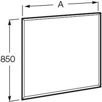 Зеркало Roca Aneto 60 с подсветкой с сенсорным выключателем и подогревом арт-812362000 — фото 6, Зеркала в ванную комнату