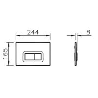 Товар: Клавиша смыва Vitra Loop R Хром глянцевый арт-740-0680 - фото 4 Клавиша смыва Vitra Loop R Хром глянцевый арт-740-0680 — фото 4, Кнопки смыва