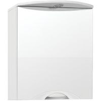 Зеркальный шкаф Style Line Жасмин 2 Люкс 60 с подсветкой Белый арт-ЛС-00000216 — фото 1, Зеркальные шкафы в ванную