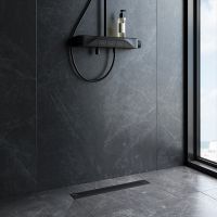 Душевой лоток AM.PM PrimeFlow 50 с Черной матовой решеткой Cut Gradient арт-W02SC-P11-050-01BM — фото 8, Душевые лотки