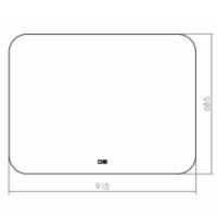 Зеркало Silver Mirrors Pallada 92 с подсветкой с сенсорным выключателем и подогревом арт-LED-00002342 — фото 2, Зеркала в ванную комнату