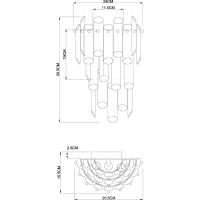 Товар: Настенный светильник Divinare Rosie Прозрачная Латунь арт-3511/17 AP-3 - фото 2 Настенный светильник Divinare Rosie Прозрачная Латунь арт-3511/17 AP-3 — фото 2, Бра