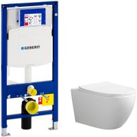 Комплект унитаза Ceruttispa Orlter Aria Tornado CT9955 с инсталляцией Geberit Duofix Sigma UP320 111.300.00.5 с сиденьем Микролифт арт-9955+111.300.00.5 — фото 1, Комплекты унитаз + инсталляция