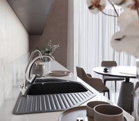 Товар: Кухонная мойка Domaci Бьелла DMC-10 арт-DMC-10-308 черная - фото 6 Кухонная мойка Domaci Бьелла DMC-10 арт-DMC-10-308 черная — фото 6, Кухонные мойки