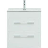 Тумба под раковину Aquanet Августа 60 подвесная Белый глянец арт-277507 — фото 4, Тумбы под раковину