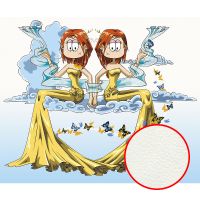 Фреска детская Ortograf Детские 20933 Фактура флок FLK Флизелин (3,25*2,7) Голубой/Желтый, Люди арт-20933 (флок FLK) — фото 1, Фрески